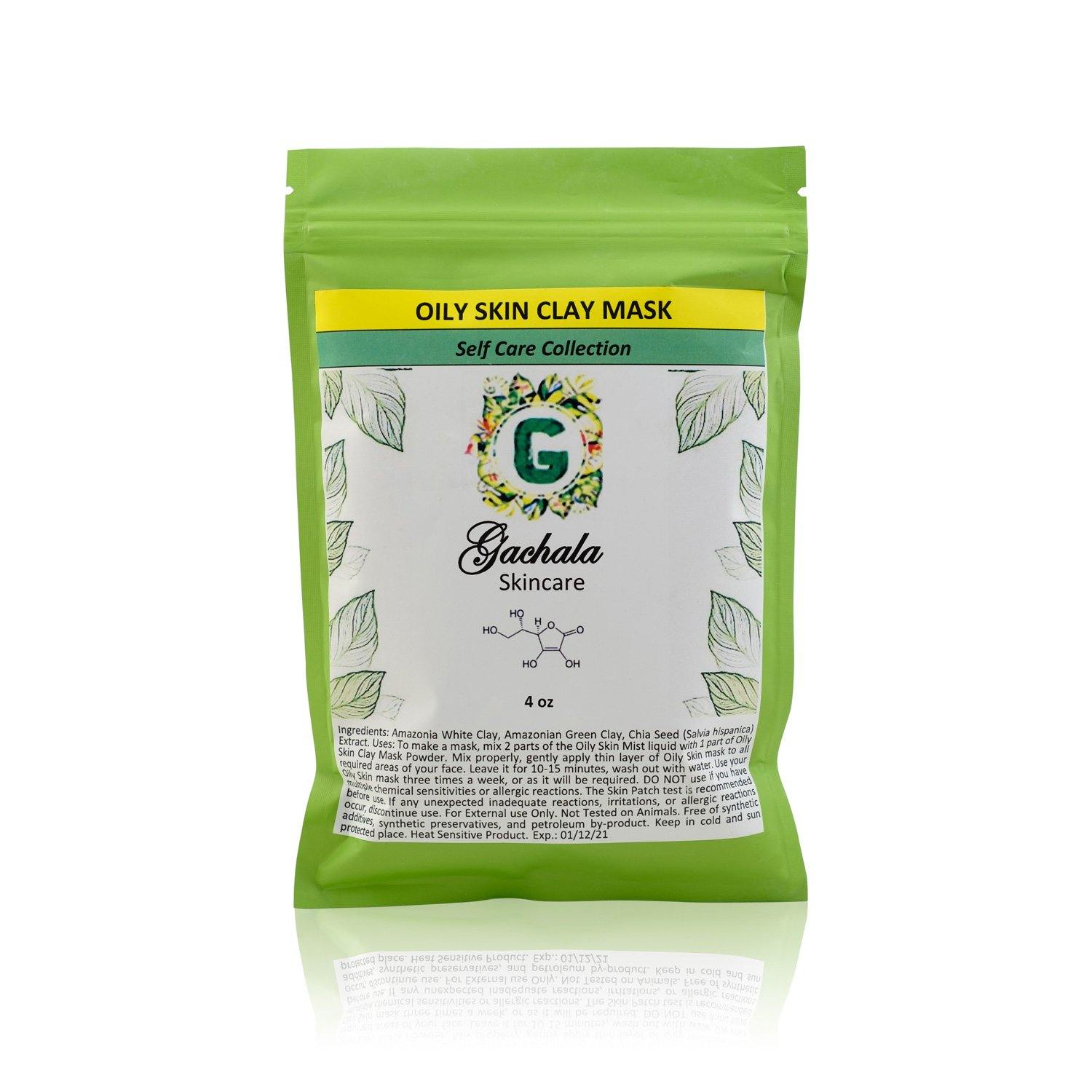 Green Amazonian Raw Kaolin Clay for Oily Skin - GACHALA SKINCARE Pure and Organic Inc.